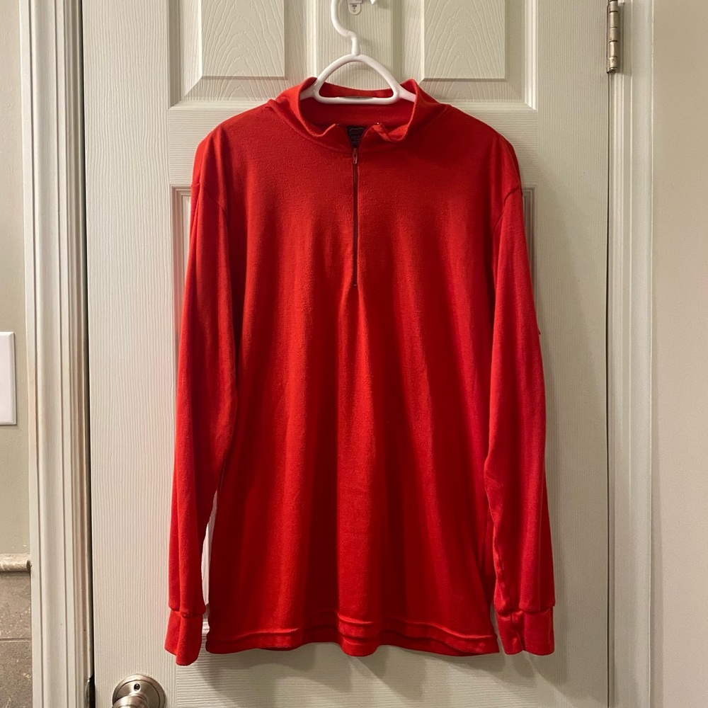 Vintage Patagonia Red 1/2 Zip  Sweater Pullover Men’s Size XL Made in USA